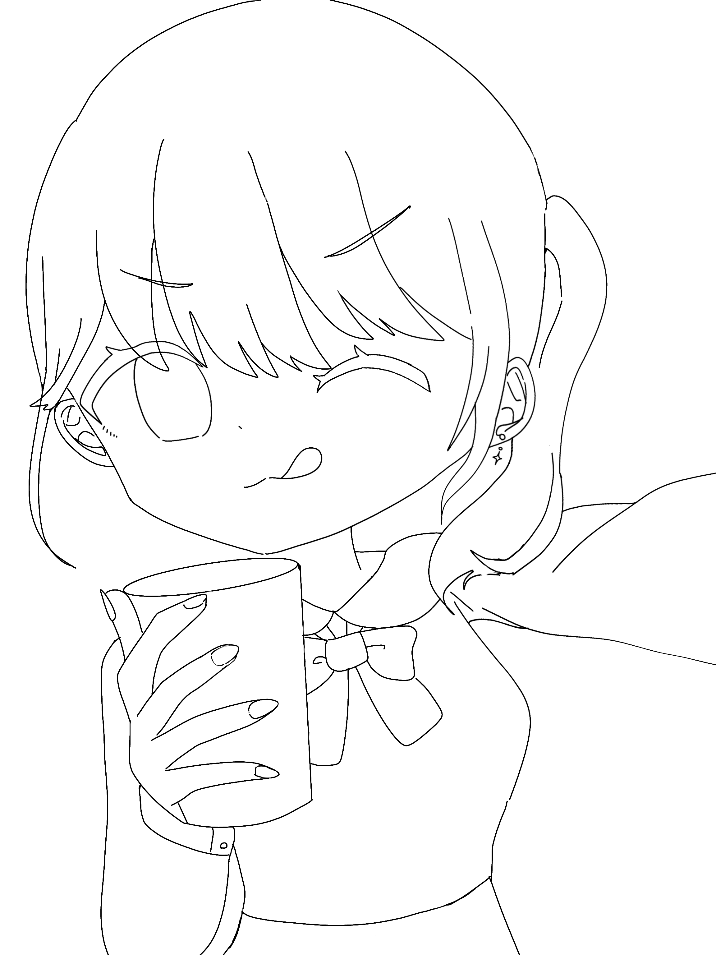 うちの構図ちょー天才！塗り絵 - ibisPaint