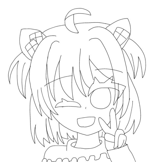 🍪🩷　塗り絵∩^ω^∩