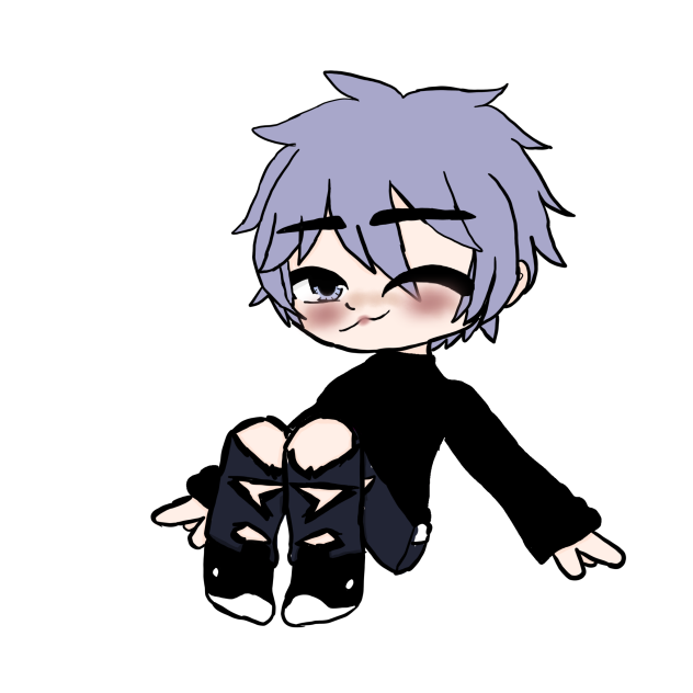 Me with my ocs hair color!
