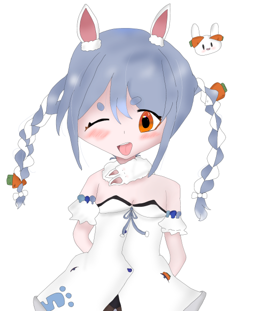 ぺこらちゃん書いてみた！