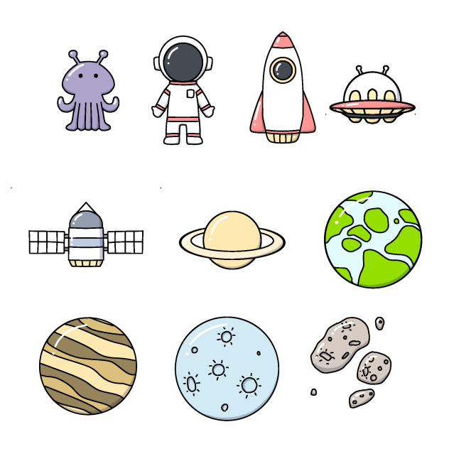 宇宙ステッカー