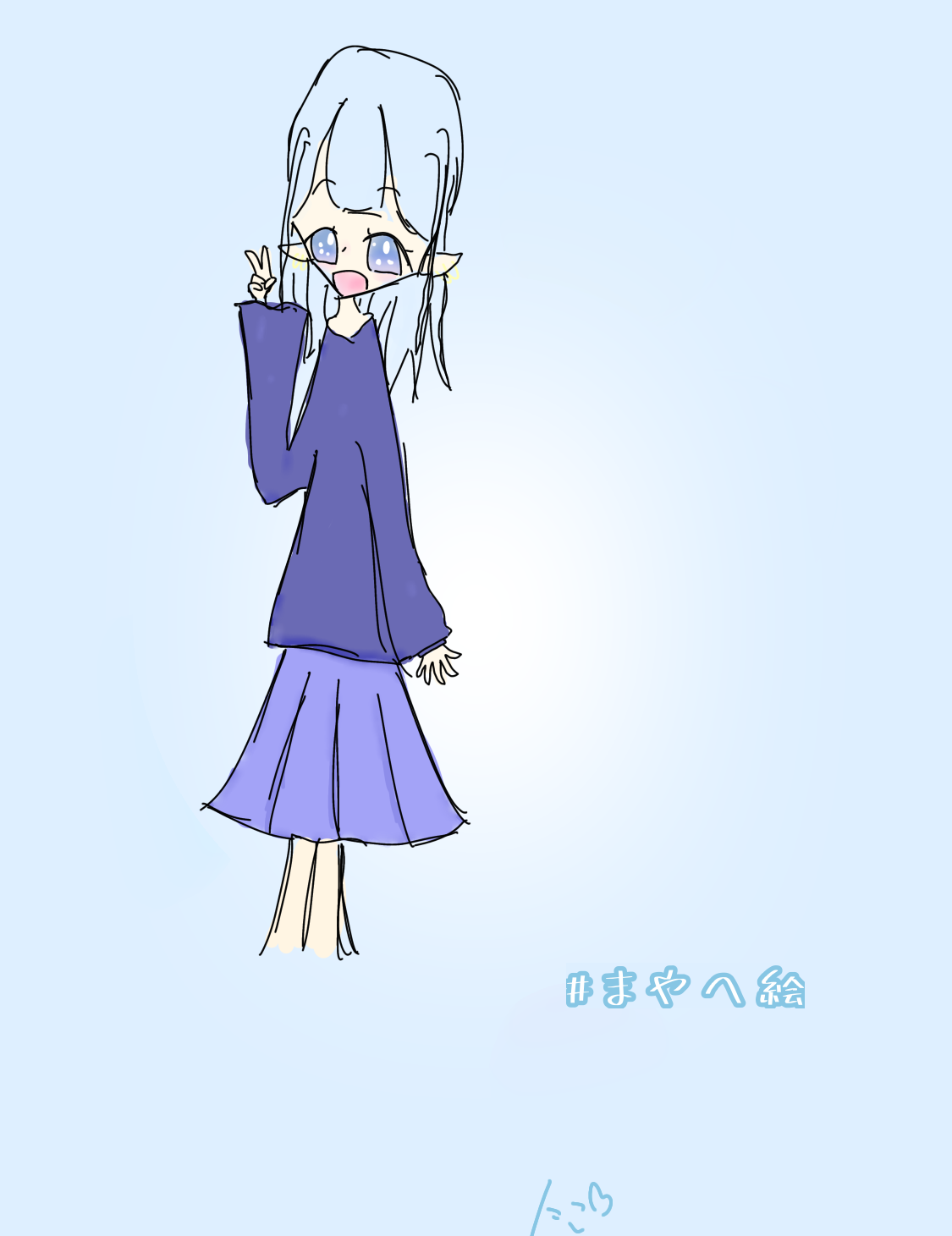 似顔絵まゆままページ 真実は - ibisPaint