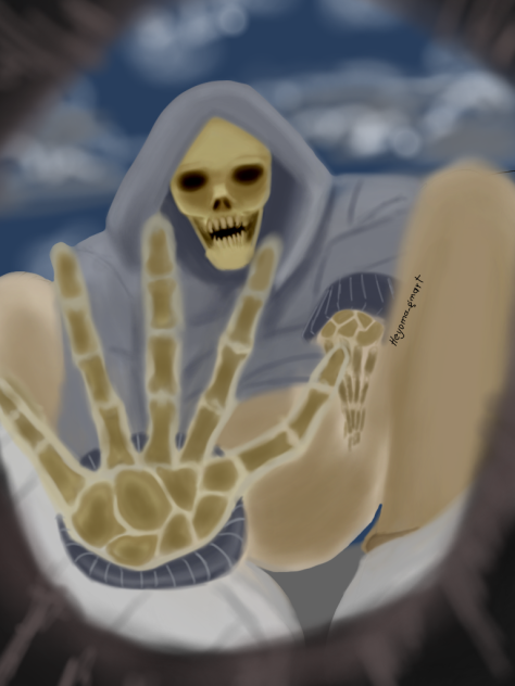 la muerte da una mano