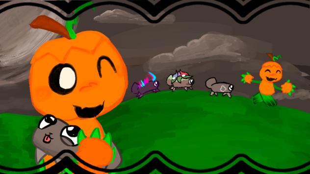 gourdy and pebble