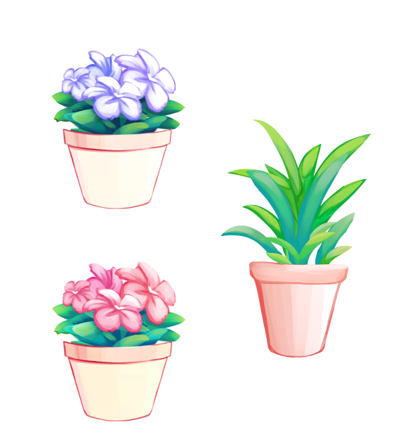 flowers in a pot 2