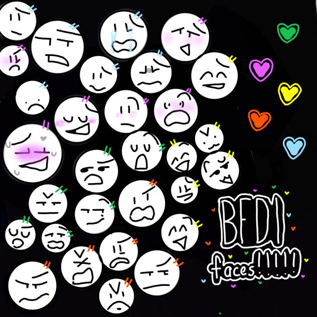 bfdi faces!