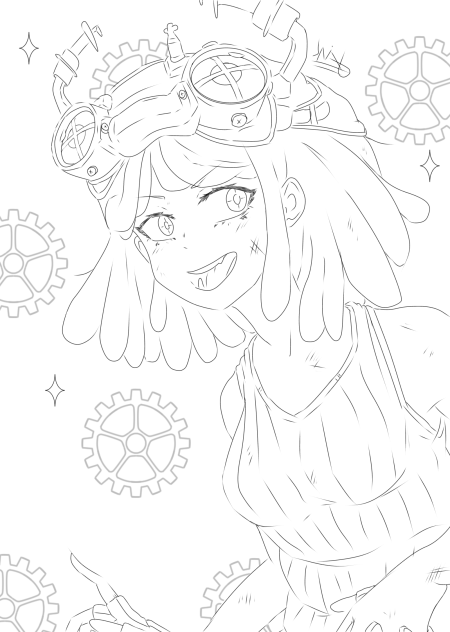 Mei hatsume coloring page