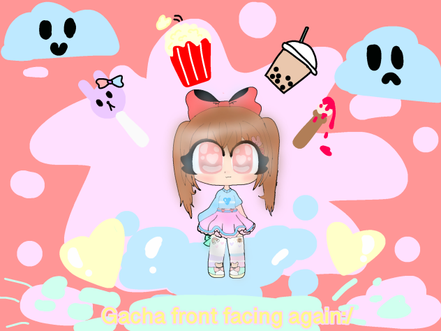 Gacha front face speed paint (pastelle)