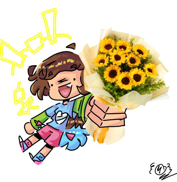 flores amarillas para usted