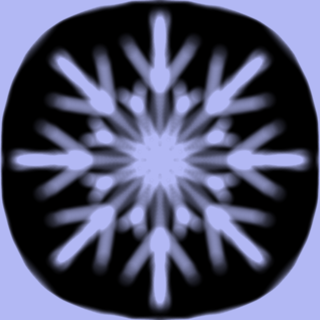 Purple snowflake - ibisPaint