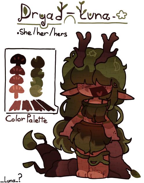 🪴🍄‍🟫 - Dryad Luna - Simple Sheet - 🍄‍🟫🪴