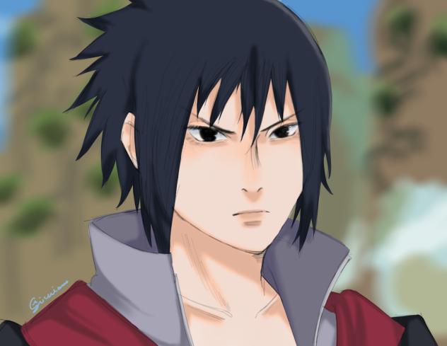 Sasuke and killer B fight