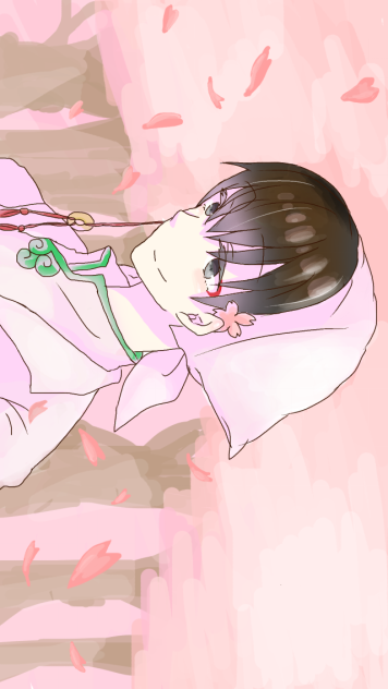 桜と白澤さん  鬼徹