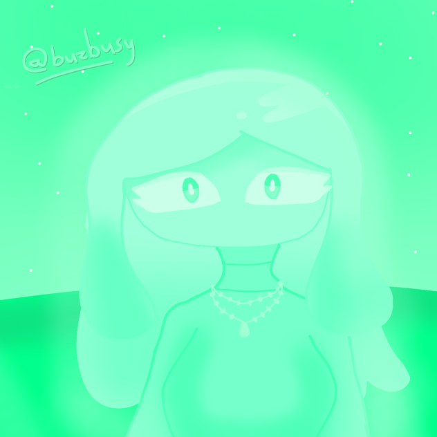 glowy green