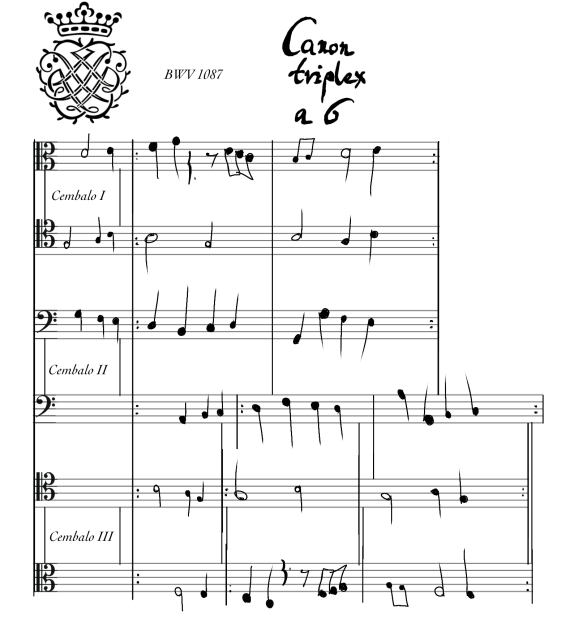 Canon Triplex a6 Voce BWV 1087