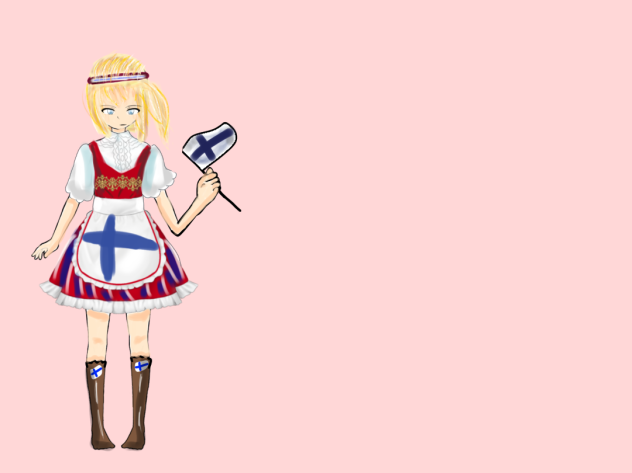 A young Finnish girl