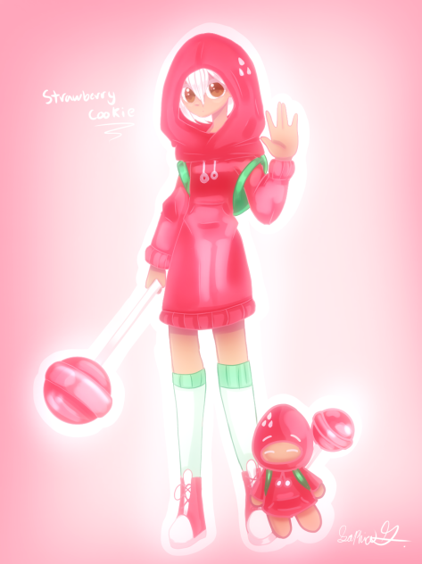 Strawberry cookie