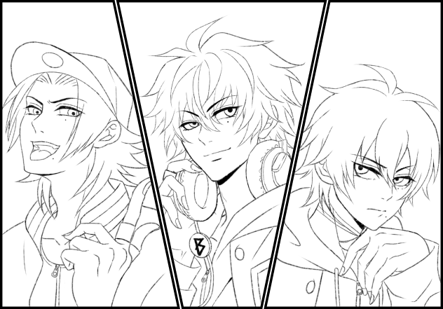 Buster Bros!!! 線画