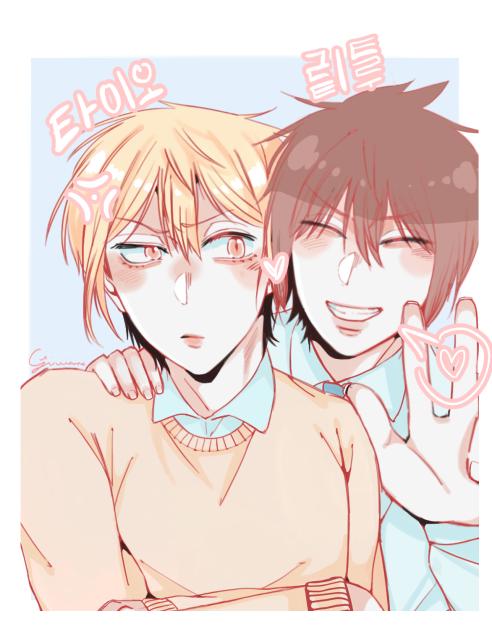 My characters sanjuro and ritsu