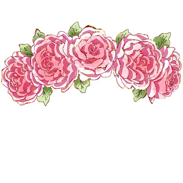 Rose flower crown