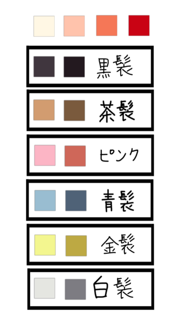 色まとめ