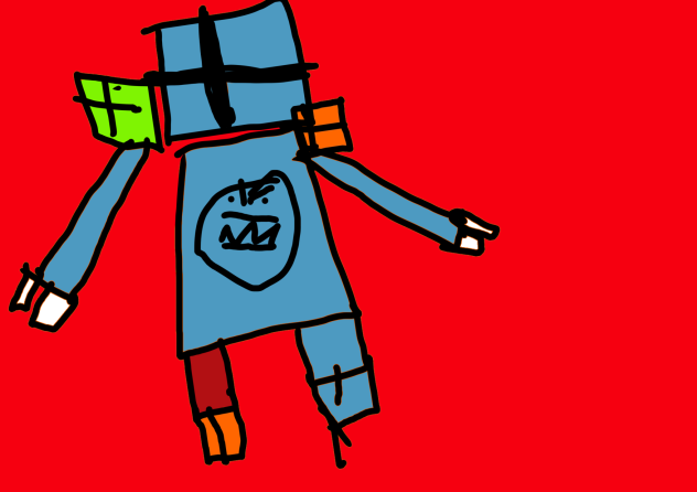 Younger bro doing another drawing