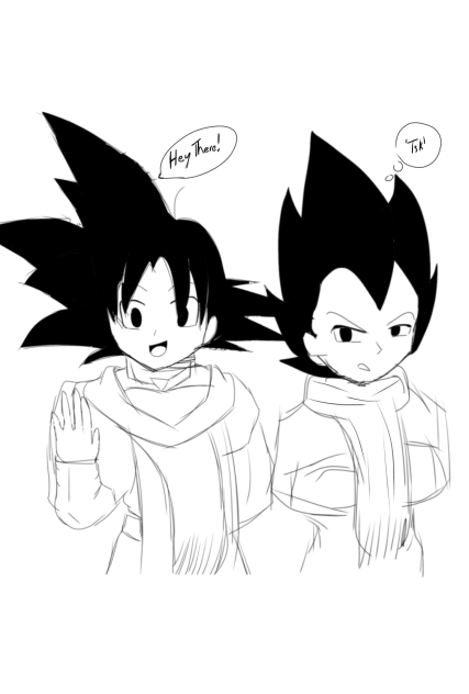 Son-Goku and Vegeta