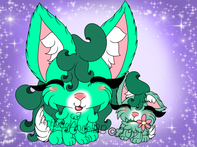 Green Mother’s Day Bunnies