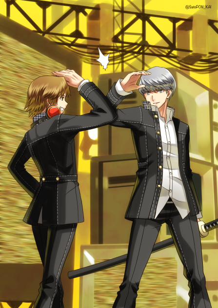 ハイタッチ(模写)