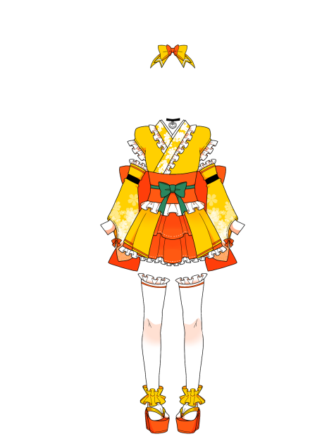 和風アイドル、黄色