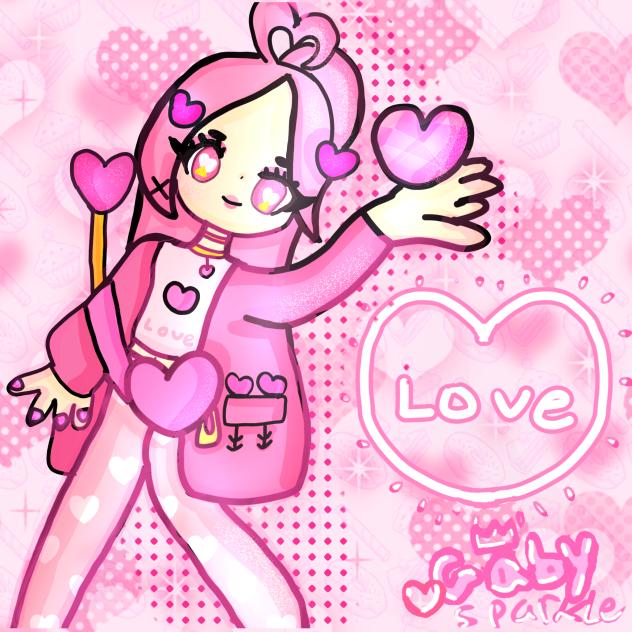 love gradion, girl drawing