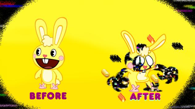 Cuddles before and after