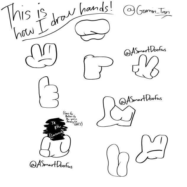 My way of drawing hands!