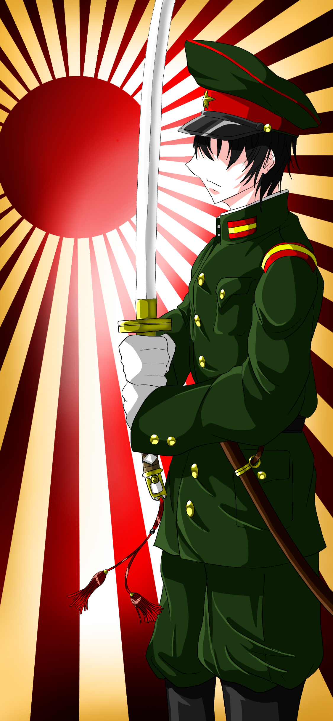 大日本帝国　陸軍 大日本帝国陸軍抜刀隊描いてみた - ibisPaint