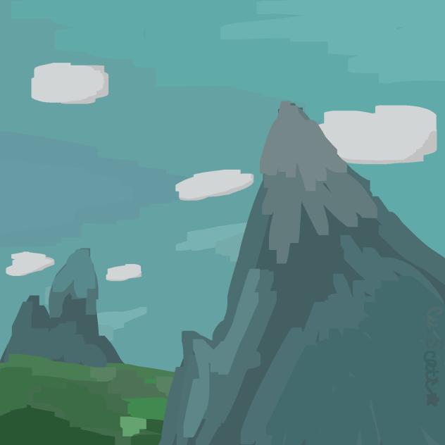 Mountain range - ibisPaint