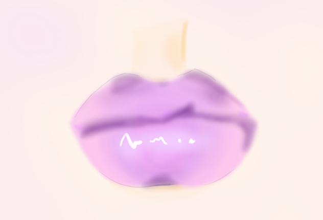 Juicy violet lips