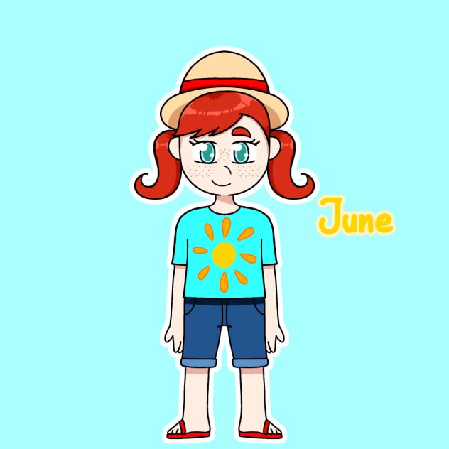 June) human, month