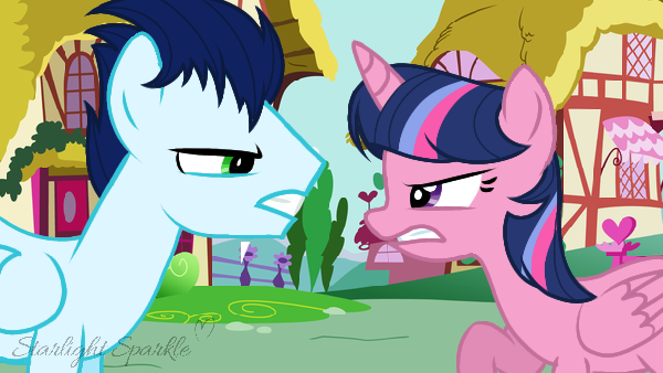 Me and my brother arguing in Ponyville