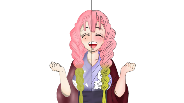 Mitsuri colouring