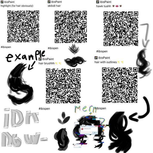 hair brush pack 1 - ibisPaint