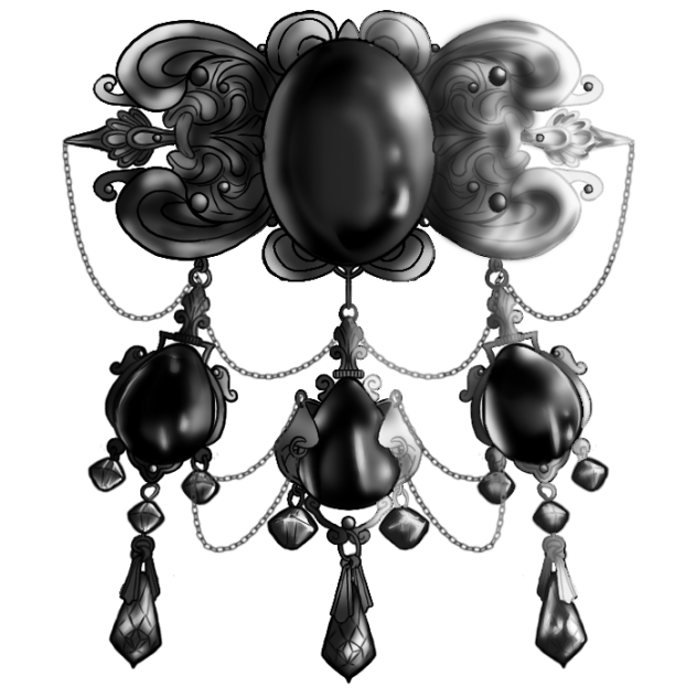 Gothic Necklace Stamp Material