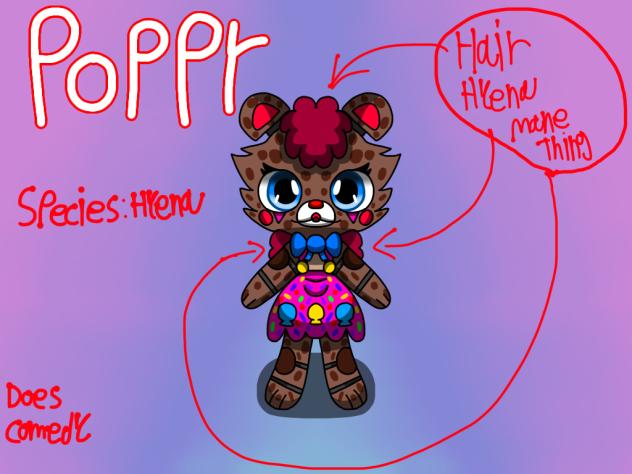Poppy, Hyena, Fnaf, Comedian, clown ting