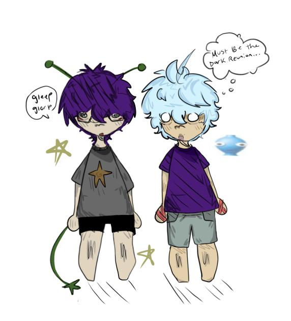 it's the dark reunion 😨 (keidou x aren👽)