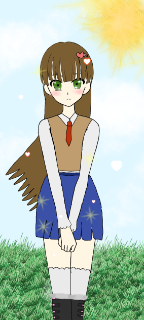 the girl student - ibisPaint