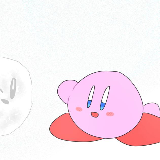 雪とカービィ