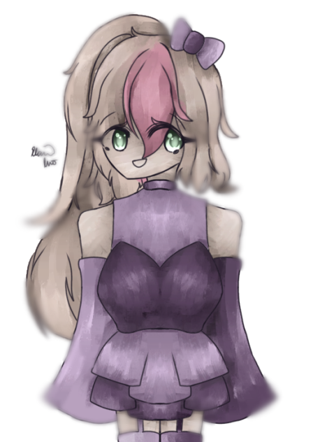 Girl with Ponytail to the Side