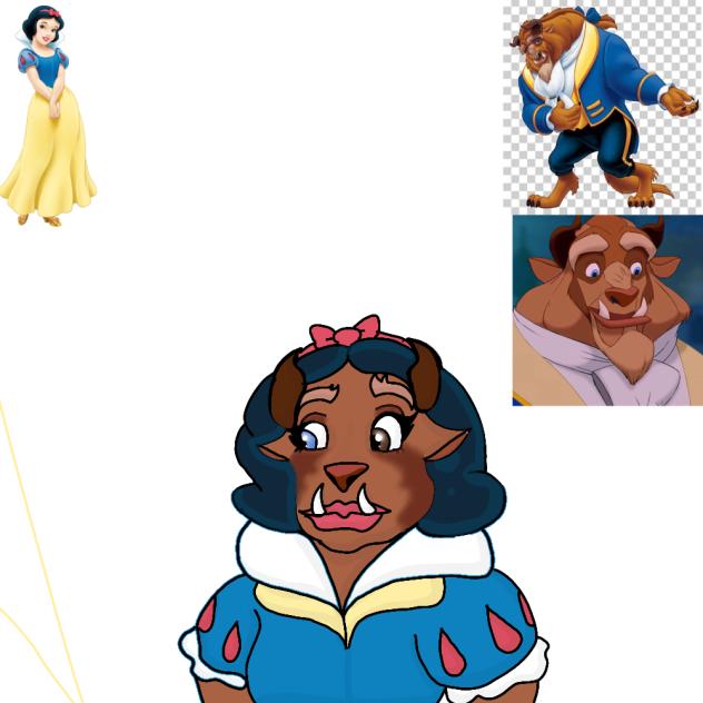 Snow white and Beast fusion