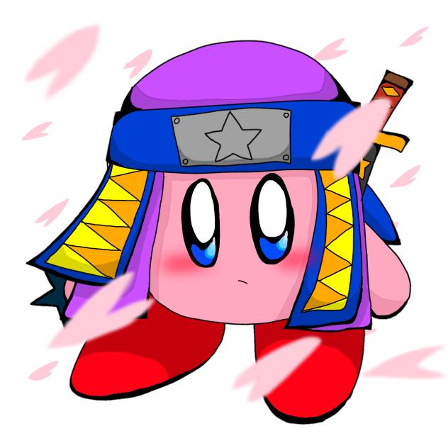塗り絵!!　忍者カービィ