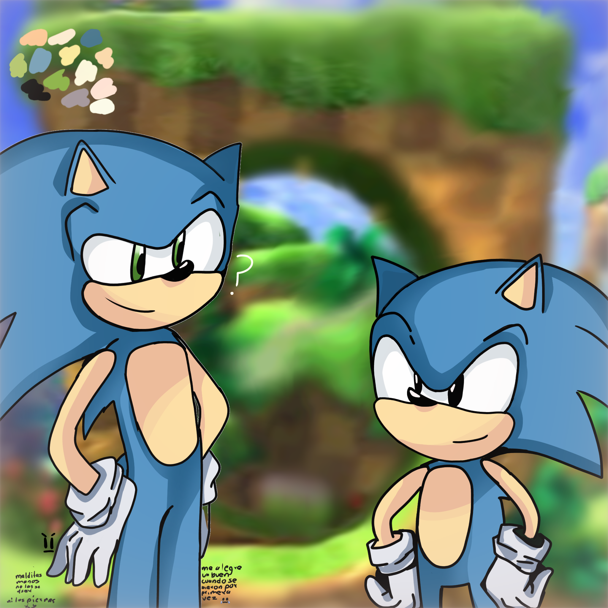 Sonic x sonic classic - ibisPaint