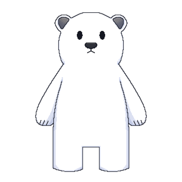 Polar bear 01 (pixel)